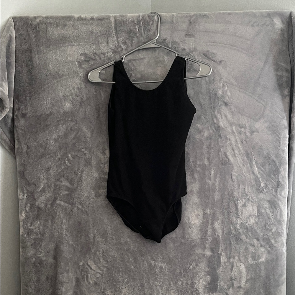 Sleek Black Kids Bodysuit